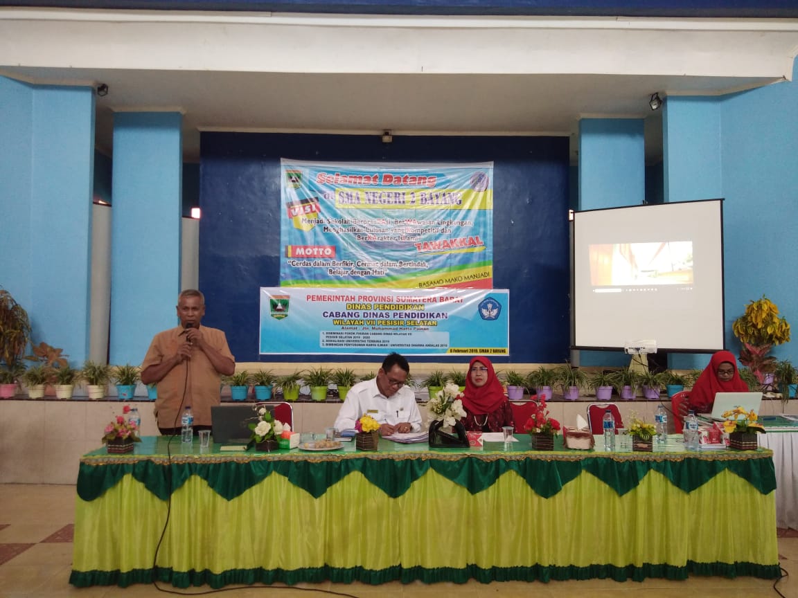 Pelatihan Penulisan Karya Ilmiah Bagi Kepala Sekolah Dan Guru SMA/SMK Se- Kabupaten Pesisir Selatan