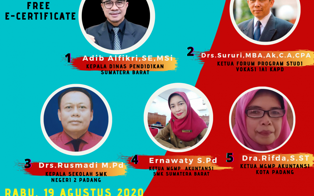 Webinar Vokasi Kuat-Menguatkan Indonesia “ Tantangan dan Peran Pendidikan Vokasi Akuntansi”
